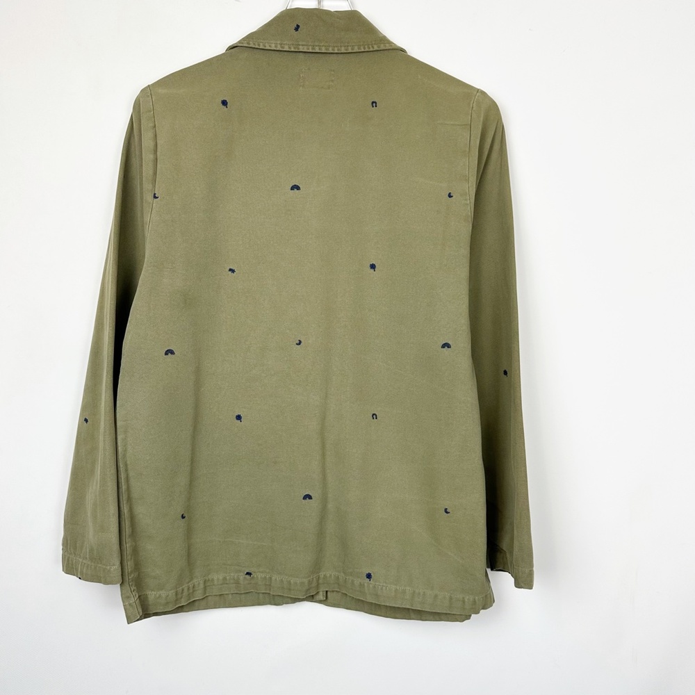 Marine Layer Gracey Chore Coat with Rainbow Embroidery Small - Picture 9 of 12